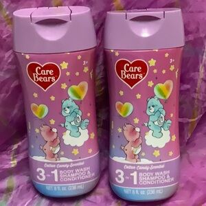 💖🌸2 BOTTLES Care Bears 3 in 1 Body Wash Shampoo & Conditi…